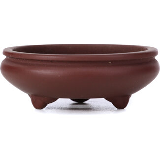  Yamaaki 75 mm round unglazed bonsai pot by Yamaaki, Tokoname, Japan