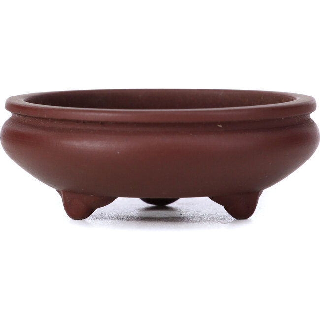 Pot à bonsaï rond non émaillé par Yamaaki - 75 x 75 x 30 mm