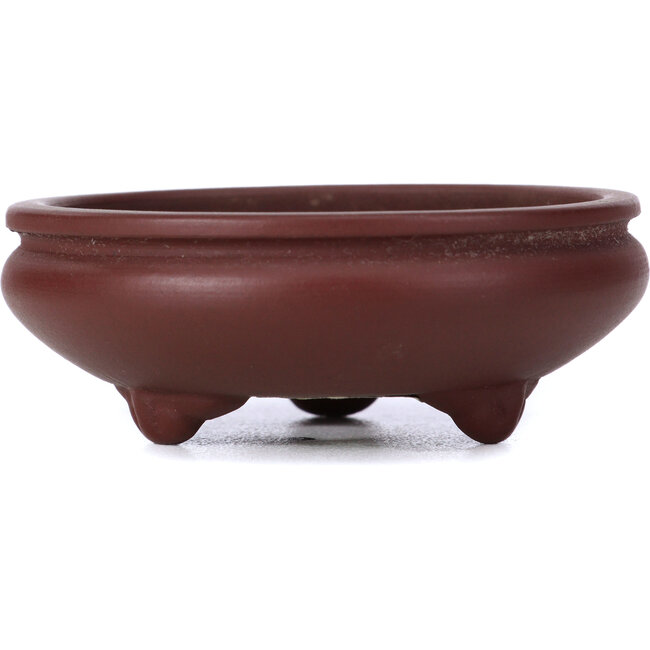 Pot à bonsaï rond non émaillé par Yamaaki - 75 x 75 x 30 mm