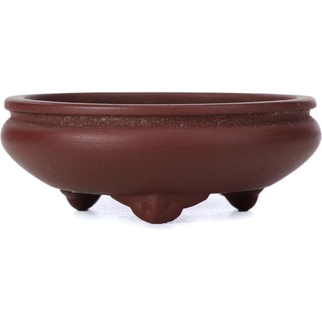 Pot à bonsaï rond non émaillé par Yamaaki - 75 x 75 x 30 mm