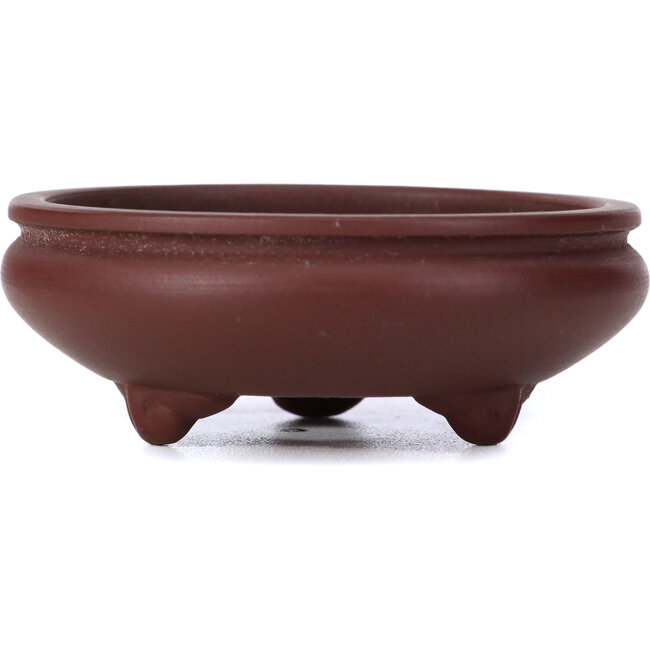 Maceta de bonsái redonda sin esmaltar de Yamaaki - 75 x 75 x 30 mm