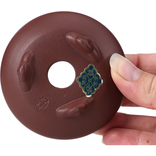 Pot à bonsaï rond non émaillé par Yamaaki - 75 x 75 x 30 mm