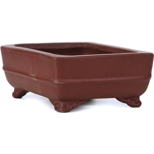 Pot à bonsaï rectangulaire non émaillé par Shibakatsu - 100 x 75 x 35 mm