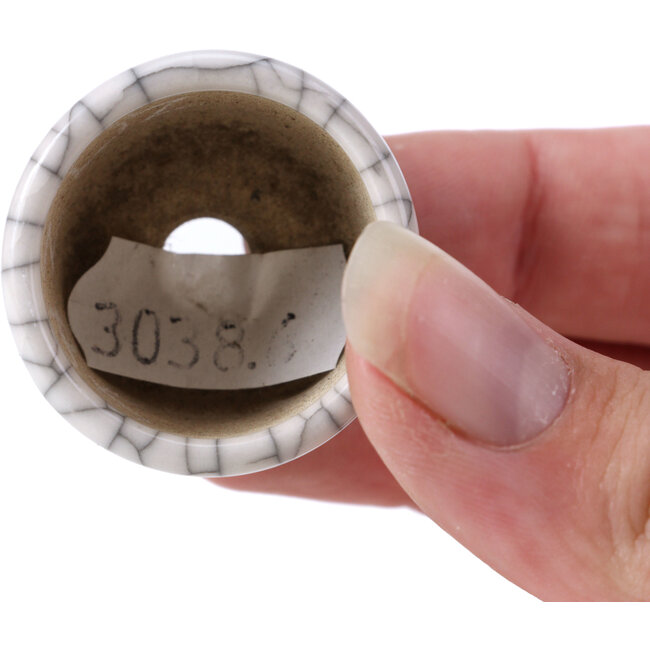 Ronde witte bonsaipot - 32 x 32 x 25 mm