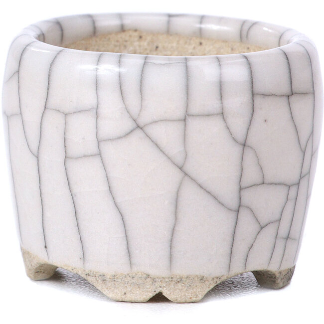 Ronde witte bonsaipot - 35 x 35 x 28 mm