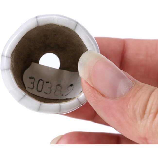 Ronde witte bonsaipot - 35 x 35 x 25 mm