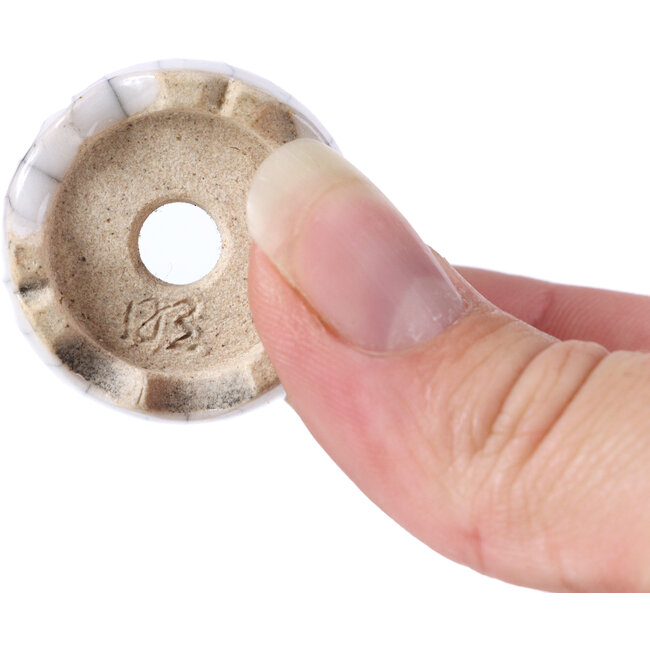 Ronde witte bonsaipot - 30 x 30 x 30 mm