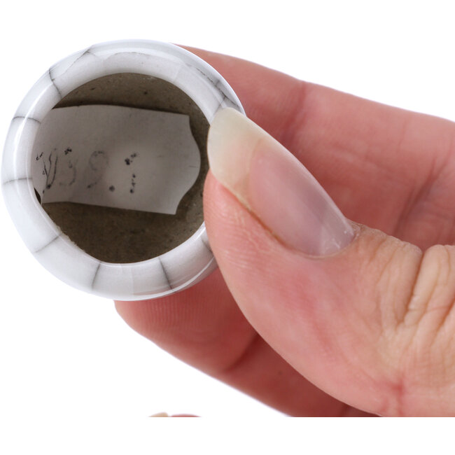 Pot à bonsaï rond blanc - 30 x 30 x 28 mm