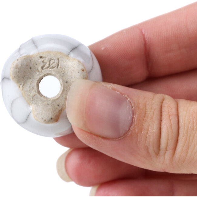 Ronde witte bonsaipot - 30 x 30 x 28 mm