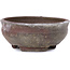 Round unglazed bonsai pot - 76 x 76 x 32 mm