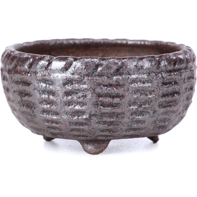 Vaso per bonsai rotondo marrone - 50 x 50 x 25 mm