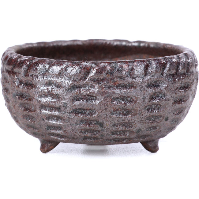 Vaso per bonsai rotondo marrone - 50 x 50 x 25 mm