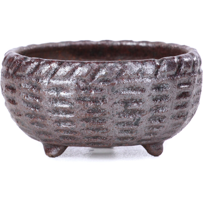 Ronde bruine bonsaipot - 50 x 50 x 25 mm