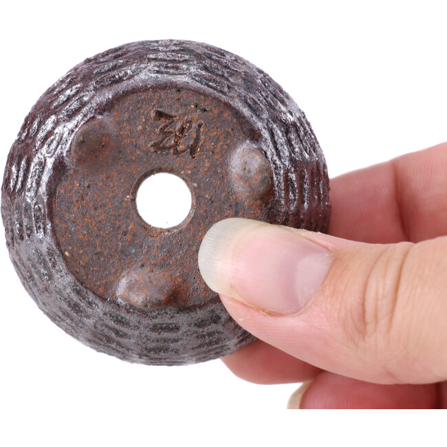 Pot à bonsaï rond marron - 50 x 50 x 25 mm