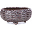 Pot à bonsaï rond marron - 52 x 52 x 28 mm