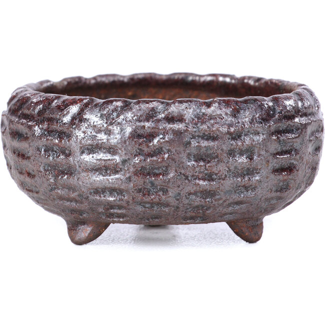 Maceta de bonsái marrón redonda - 52 x 52 x 28 mm