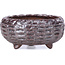 Vaso per bonsai rotondo marrone - 52 x 52 x 28 mm
