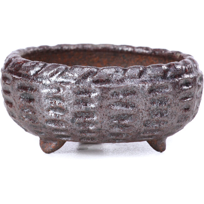 Ronde bruine bonsaipot - 52 x 52 x 28 mm