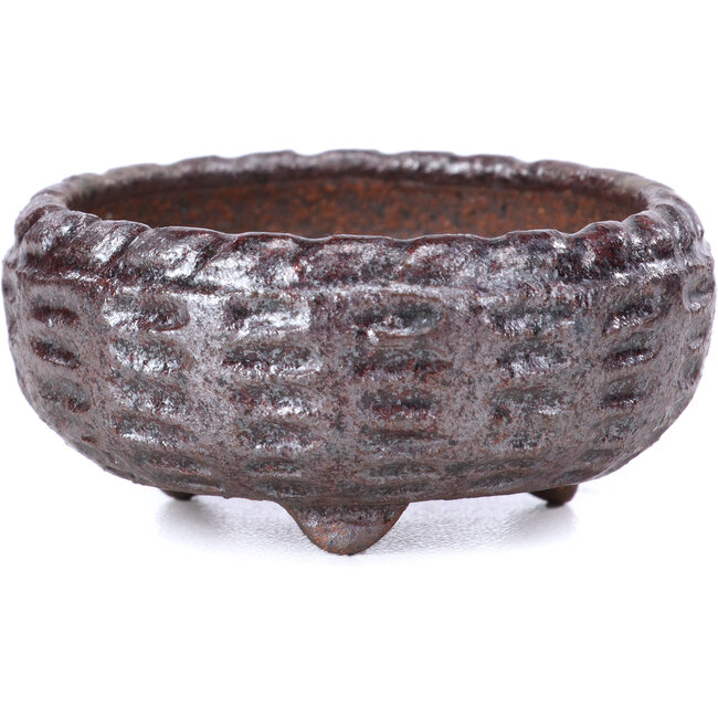 Ronde bruine bonsaipot - 52 x 52 x 28 mm