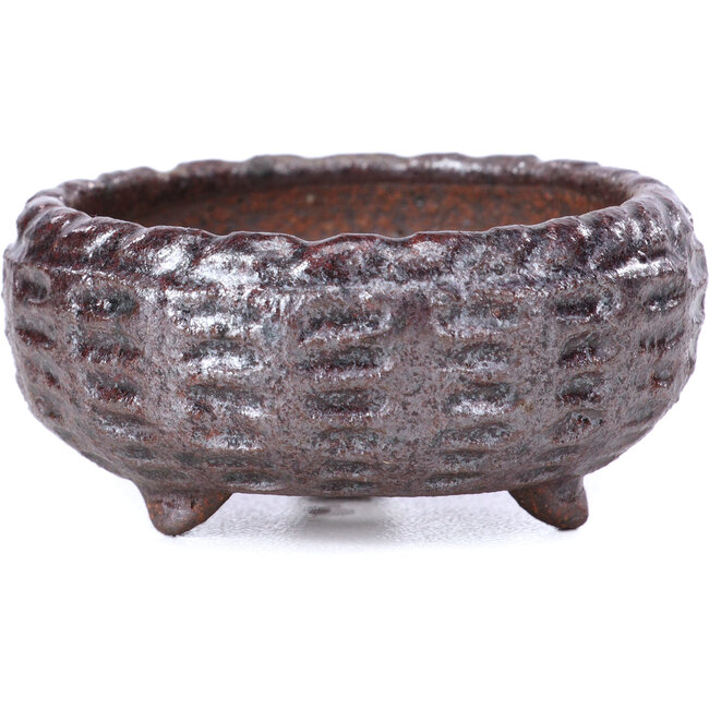 Maceta de bonsái marrón redonda - 52 x 52 x 28 mm