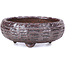 Round brown bonsai pot - 61 x 61 x 25 mm