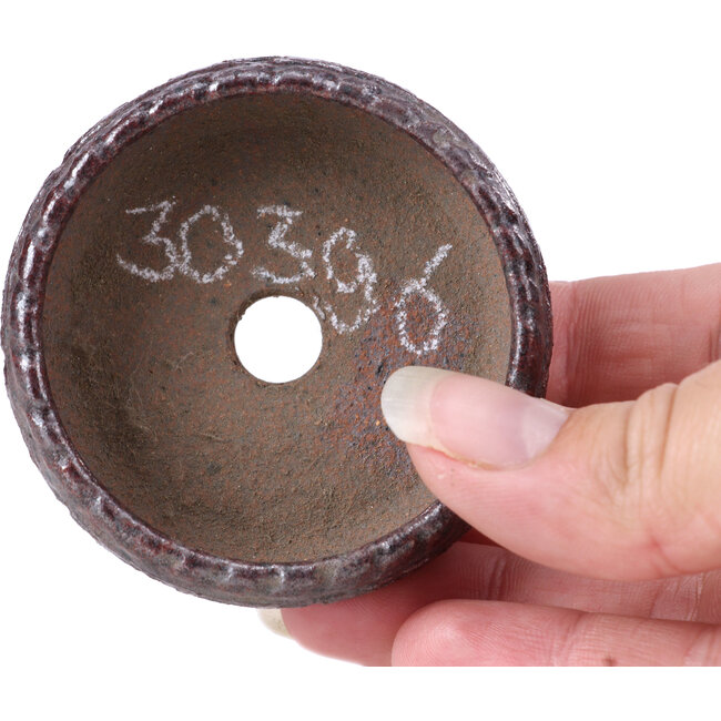 Maceta de bonsái marrón redonda - 61 x 61 x 25 mm