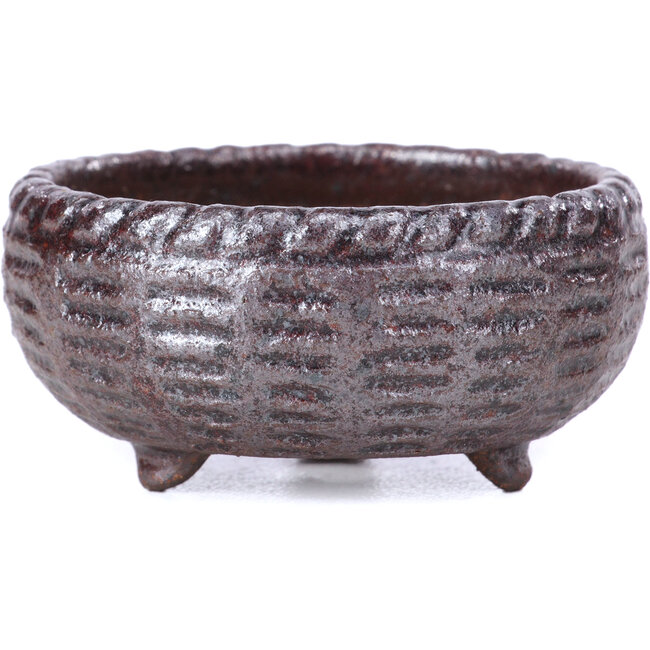 Maceta de bonsái marrón redonda - 56 x 56 x 27 mm