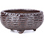 Round brown bonsai pot - 56 x 56 x 27 mm