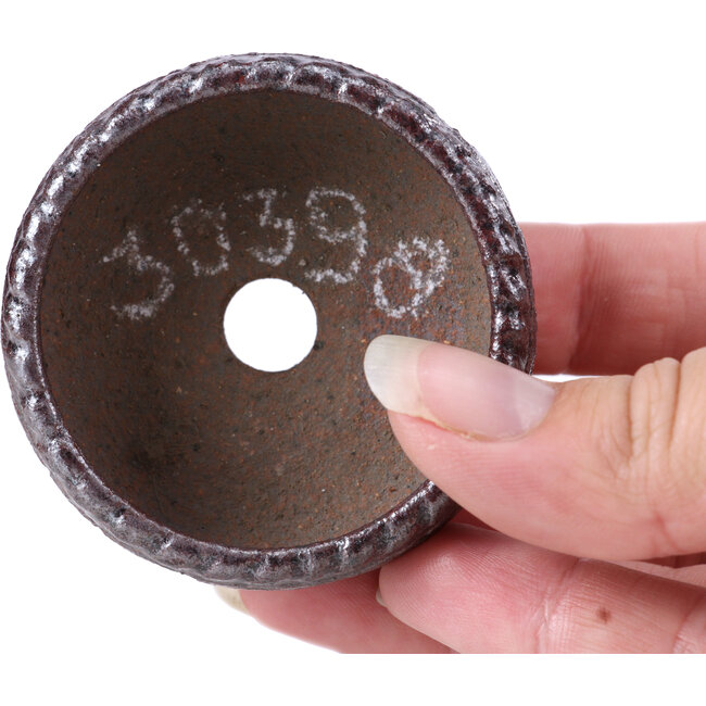 Pot à bonsaï rond marron - 56 x 56 x 27 mm