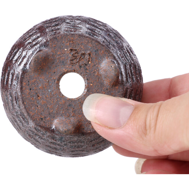 Maceta de bonsái marrón redonda - 56 x 56 x 27 mm