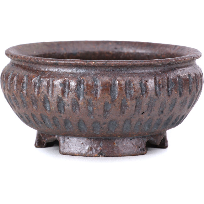 Maceta de bonsái marrón redonda - 60 x 60 x 30 mm