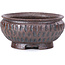 Round brown bonsai pot - 60 x 60 x 30 mm