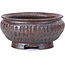 Round brown bonsai pot - 60 x 60 x 30 mm