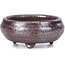 Runde braune Bonsaischale - 45 x 45 x 26 mm
