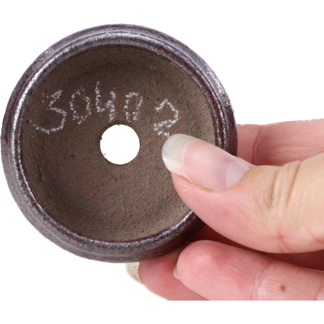 Ronde bruine bonsaipot - 45 x 45 x 26 mm