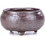 Round brown bonsai pot - 50 x 50 x 25 mm