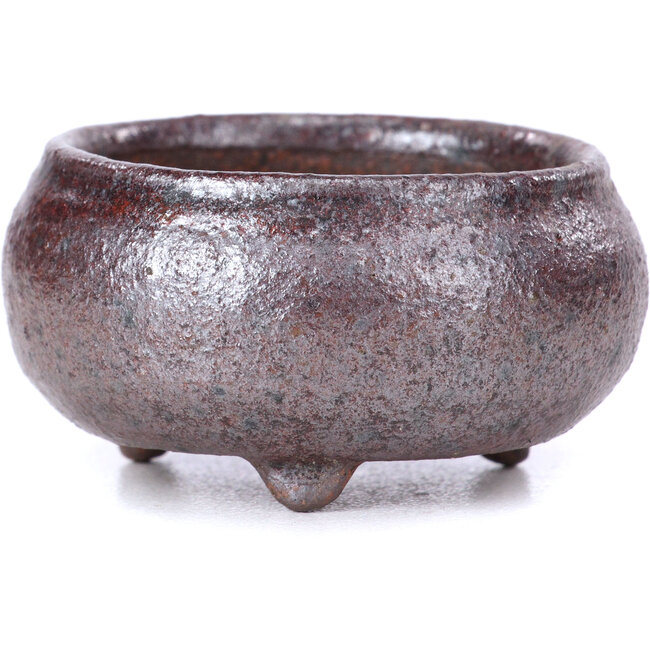 Pot à bonsaï rond marron - 50 x 50 x 25 mm