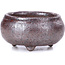 Round brown bonsai pot - 50 x 50 x 25 mm