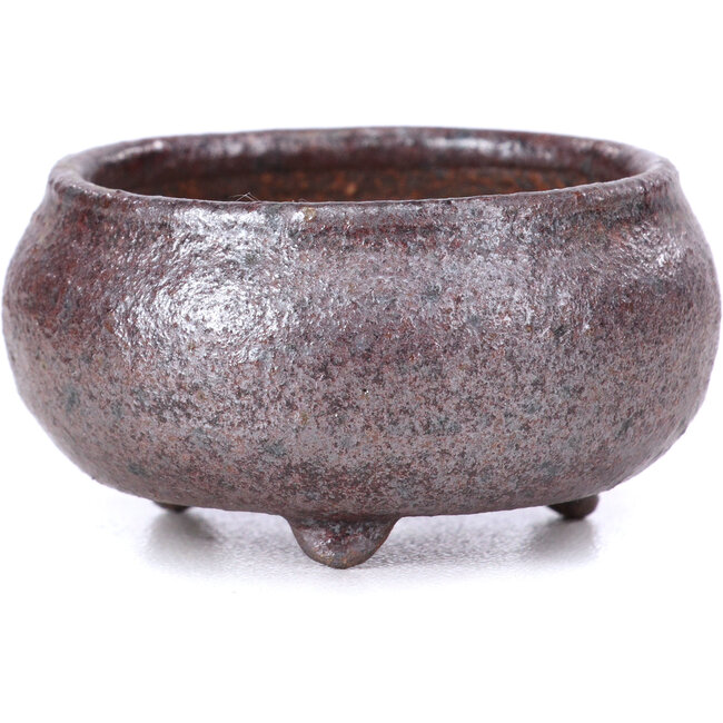 Pot à bonsaï rond marron - 50 x 50 x 25 mm