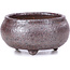 Round brown bonsai pot - 50 x 50 x 25 mm