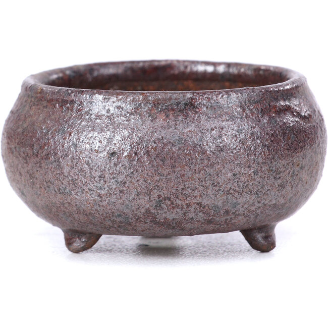 Maceta de bonsái marrón redonda - 50 x 50 x 25 mm