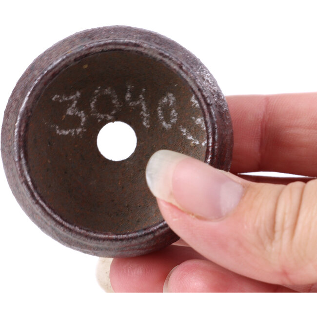 Maceta de bonsái marrón redonda - 50 x 50 x 25 mm