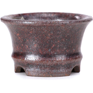  Other Tokoname bonsai pot makers 50 mm round brown pot from Tokoname, Japan