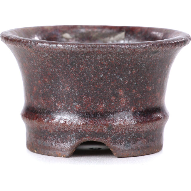 Pot à bonsaï rond marron - 50 x 50 x 30 mm