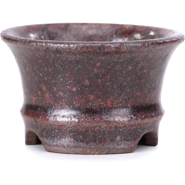 Pot à bonsaï rond marron - 50 x 50 x 30 mm