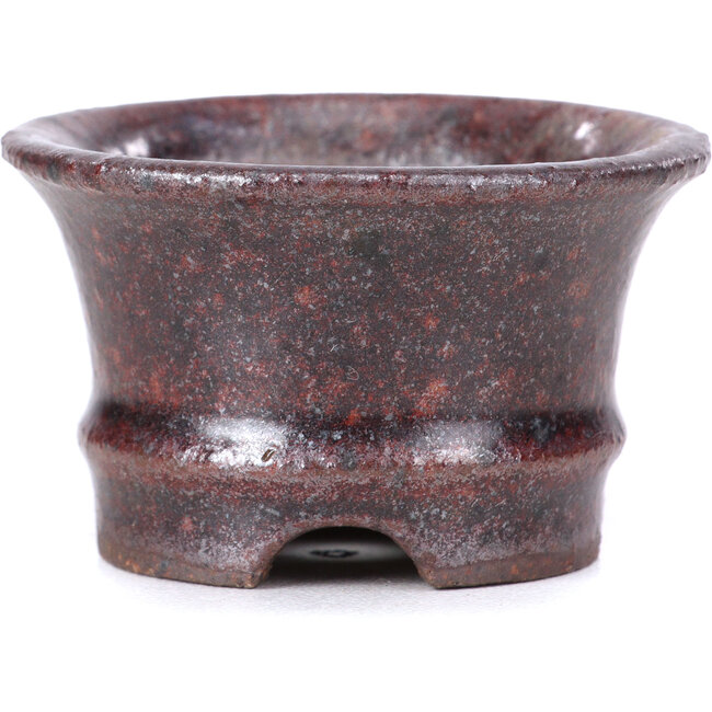 Ronde bruine bonsaipot - 50 x 50 x 30 mm