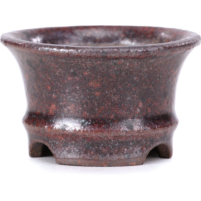 Pot à bonsaï rond marron - 50 x 50 x 30 mm