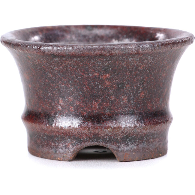 Ronde bruine bonsaipot - 50 x 50 x 30 mm