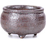 Round brown bonsai pot - 45 x 45 x 30 mm