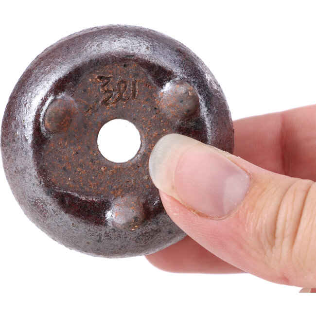 Ronde bruine bonsaipot - 45 x 45 x 30 mm